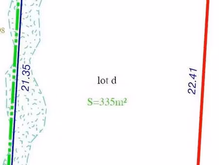 terrain constructible viabilisé à vendre