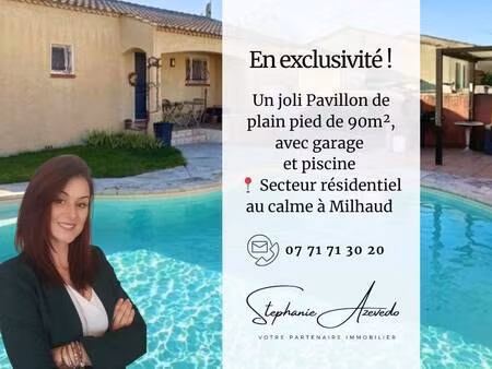 maison de plain-pied à vendre