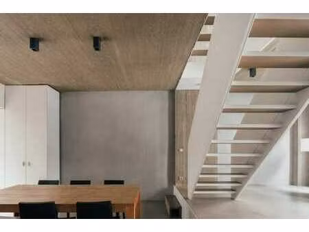 maison urbaine architecturale avec rez-de-chaussée commercia