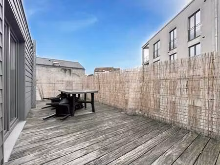 quartier josaphat - tres beau duplex 3 chambres + terrasse