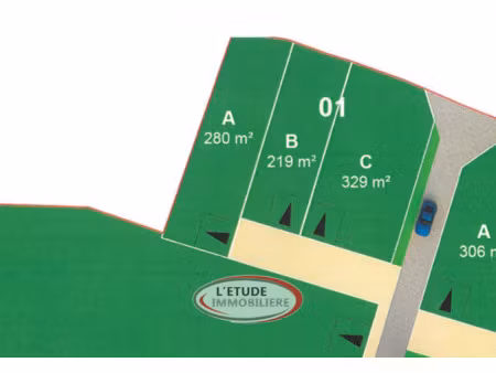 a 600m des remparts - terrain viabilisé libre de constructeu