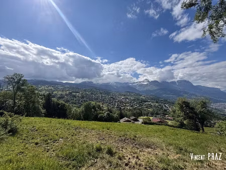 vente terrain 1000 m² à combloux (74920)  650 000 €