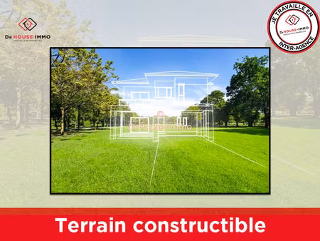 a vendre terrain constructible de 960 m² sur saint-bernard 01600