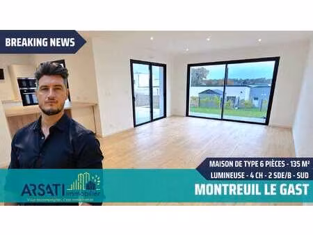 vente maison à montreuil-le-gast (35520) : à vendre / 135m² montreuil-le-gast