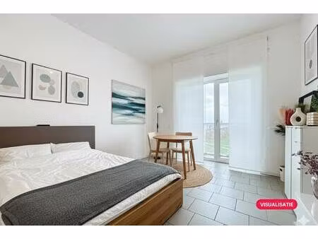 instapklare studio met terras te koop in de parktoren antwerpen