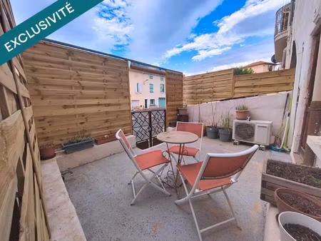 ** maison 3 pièces 85 m² avec terrasse et 44 m² (57m² au sol) de comble aménageable. **
