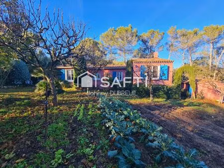 pignans - maison de plain-pied 70 m² sur un terrain de 2 5 ha  garage  annexes