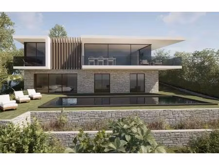 le cannet - projet villa contemporaine -vue mer - piscine - terrain 1220 m2