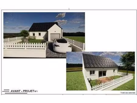 terrain avec maison neuve à vendre