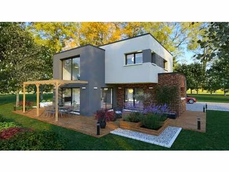 terrain avec maison neuve à vendre