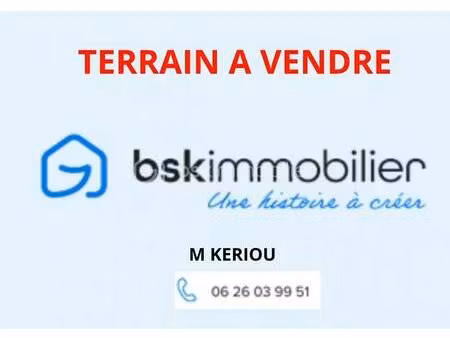 terrain constructible à vendre
