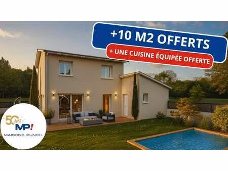 terrain avec maison neuve à vendre