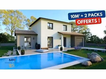 terrain avec maison neuve à vendre