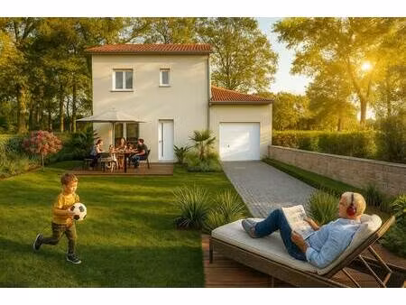 terrain avec maison neuve à vendre