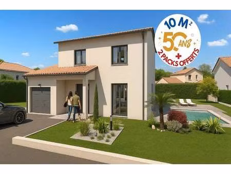 terrain avec maison neuve à vendre