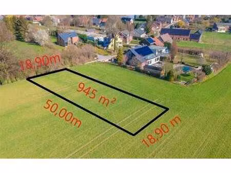 terrain à bâtir de 945m² pour 4 façades - juprelle (lantin)
