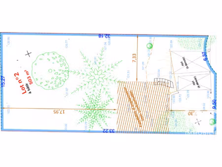 vente terrain à bâtir 503 m²