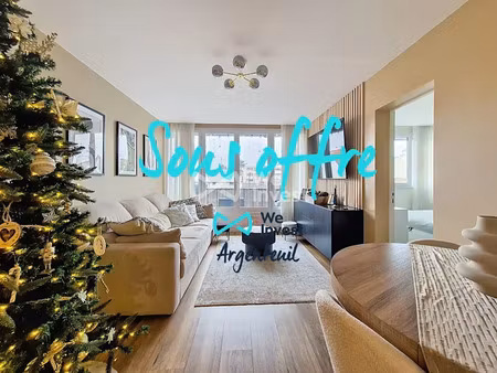 vente appartement 3 pièces 57.94 m² à chatou (78400)  262 000 €