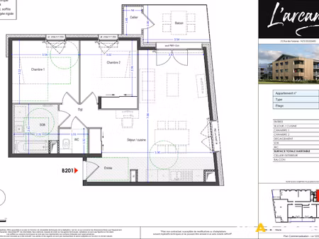 vente appartement 3 pièces 67.66 m² à doussard (74210)  378 000 €
