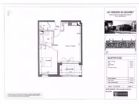 montévrain : grand appartement f2 avec jardin d'hiver a loue