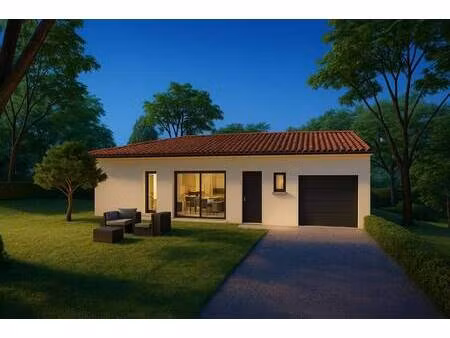 terrain avec maison neuve à vendre