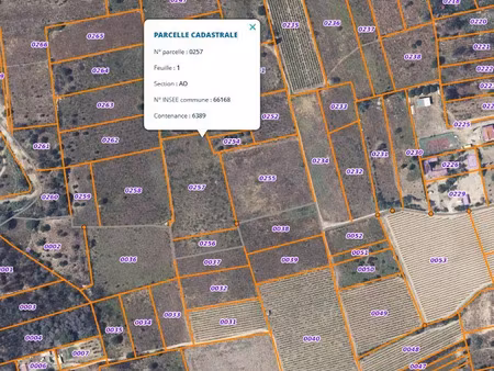 vente terrain à saint-andre (66690)  40 000 €