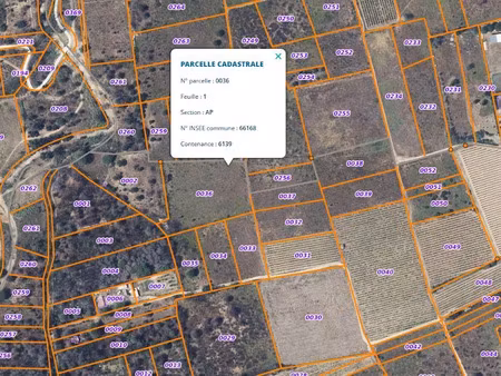 vente terrain à saint-andre (66690)  39 000 €