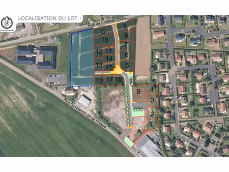 vente terrain 430 m² à thaon (14610)  95 000 €