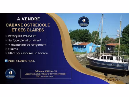 vente locaux professionnels 44 m² à la tremblade (17390)  41 000 €