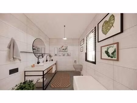 terrain avec maison neuve à vendre