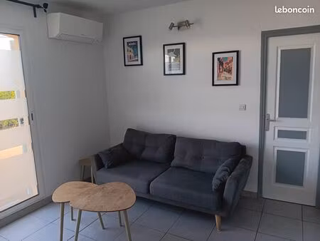 ? t1 meublé 32 m² – clim réversible – tout équipé – charges incluses – la fare-les-olivier