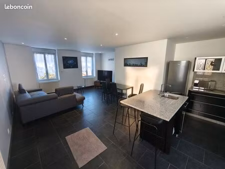 appartement t3 en duplex avec espace jardin commun  cave et parking