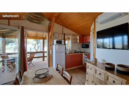 chalet 35m2 climatisé 2 chambres vue mer exceptionnelle proche plages cap d'agde