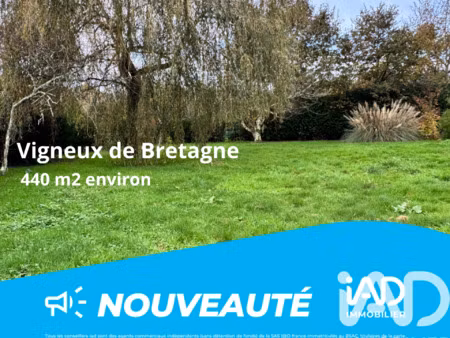 vente terrain à bâtir 440 m²
