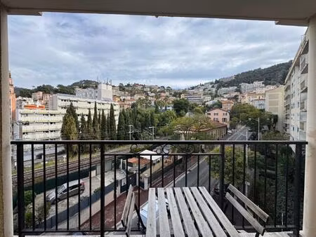 vente nice riquier - trois pièces etage elevé - balcon - parking