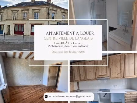 location appartement ~49m² à langeais - charles viii