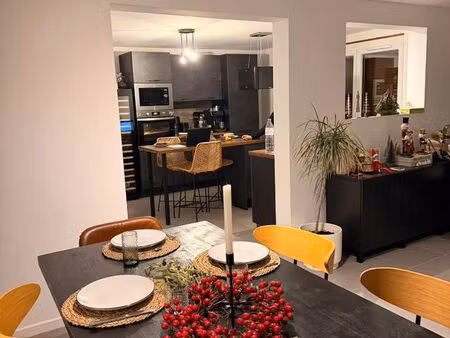 maison mitoyenne 4 chambres 122m2 grenier  jardin 40m2 et terrasse cranves-sales