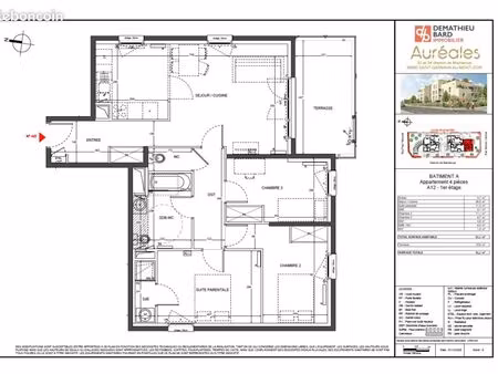 appartement 4 pièces 81 m²