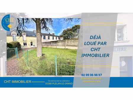 location maison 3 pièces 60m² guer 56380