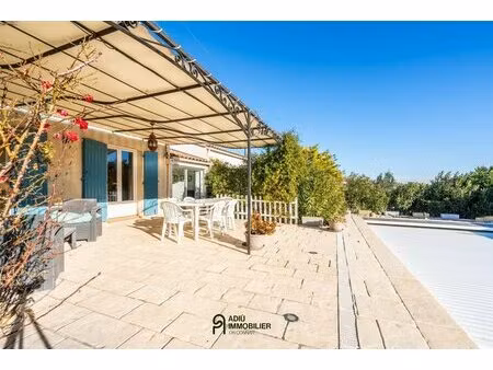 maison de plain-pied au calme avec piscine et grand hangar – 15 min d'uzès