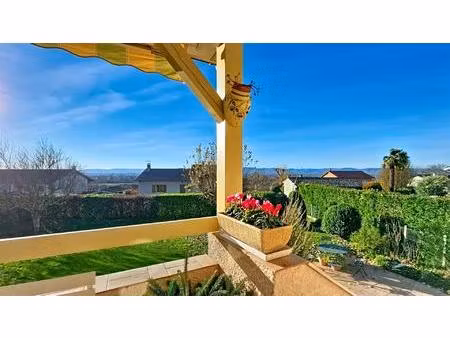 fareins - maison indépendante de 1985 - parcelle de 1375m2 piscinable - cheminée - vue...