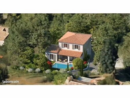 terrain 1 202 m² avec permis de construire – maison 4 pièces avec garage double + piscine