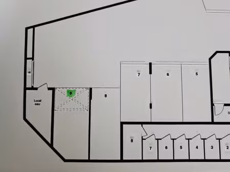 box fermé en premier sous-sol