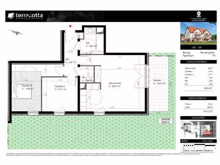 vente appartement 3 pièces 69 m² rosheim (67560)
