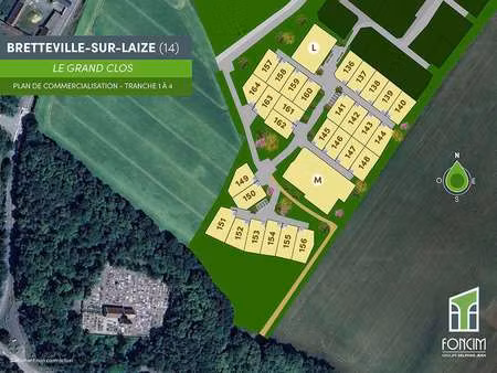 vente terrain à bretteville-sur-laize (14680) : à vendre / 364m² bretteville-sur-laize