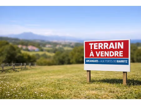 vente terrain 657 m² à arcangues (64200)  349 800 €