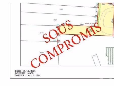 terrain à vendre - 601 m2 - treillieres - 44 - pays-de-loire