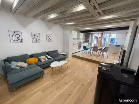 chartres basse-ville : maison de ville rénovée 150 m² + duplex indépendant  au calme