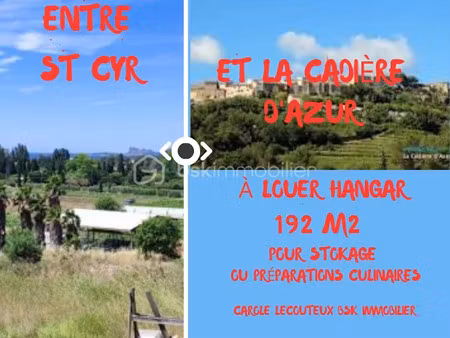 location locaux professionnels 192 m² à saint-cyr-sur-mer (83270)  2 200 €