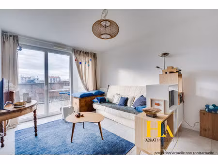 dernier étage avec terrasse   parking à toulouse patte d'oie 2 pièce(s) 44.66 m2